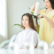 美容室でのブロー