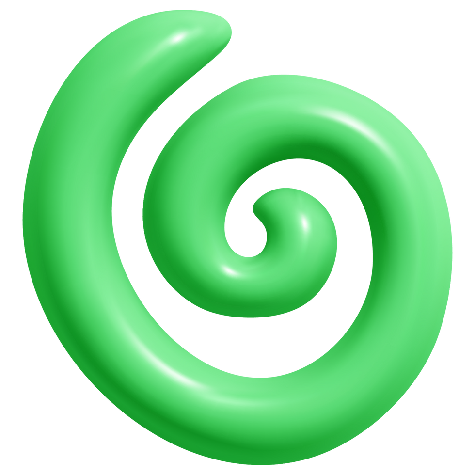 Green Spiral Shape