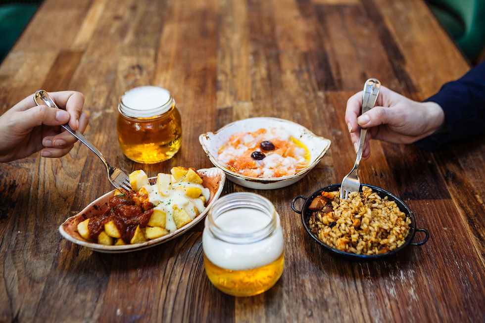 Arranged Food and Objects