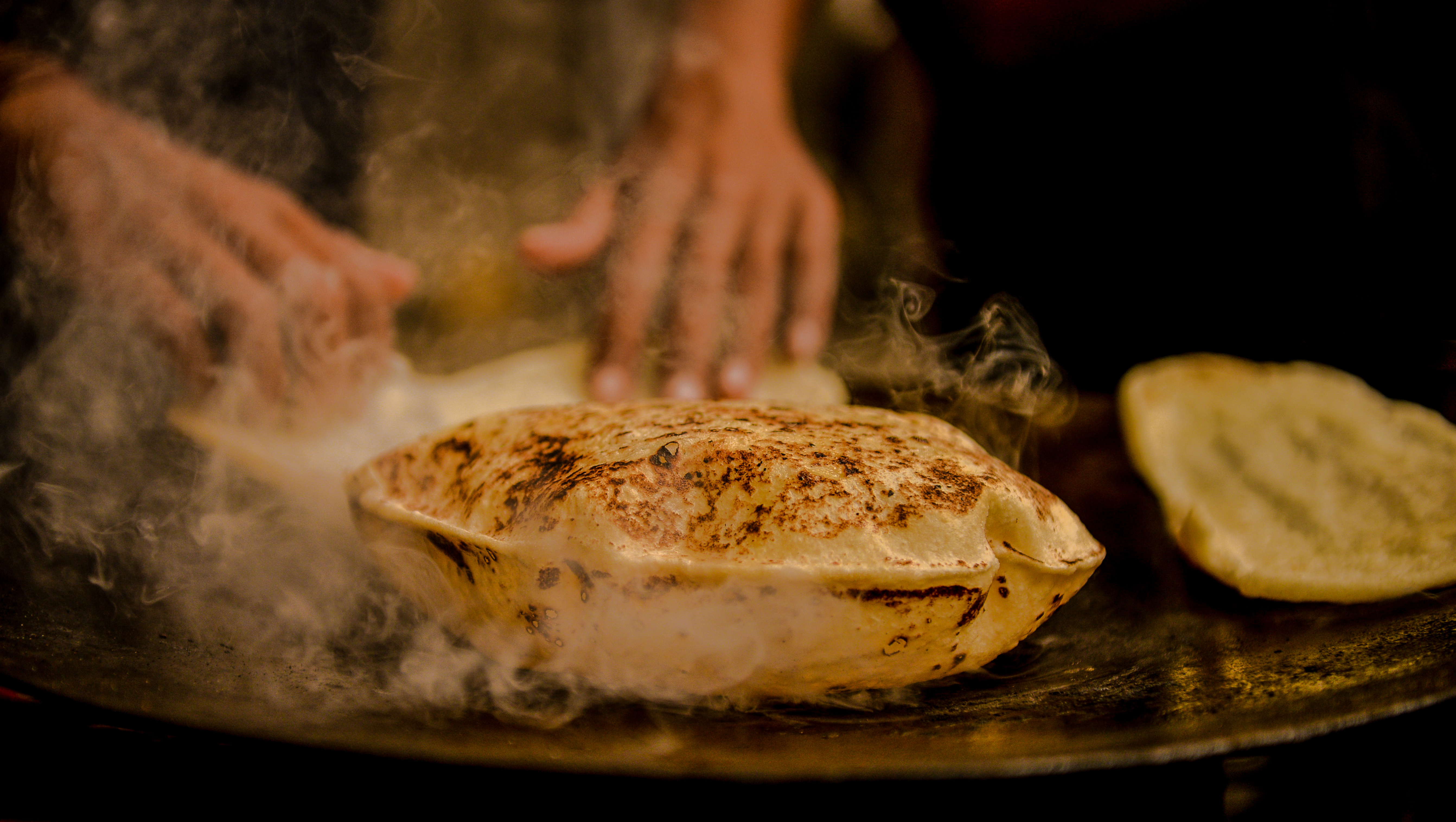 Indisches Essen Roti