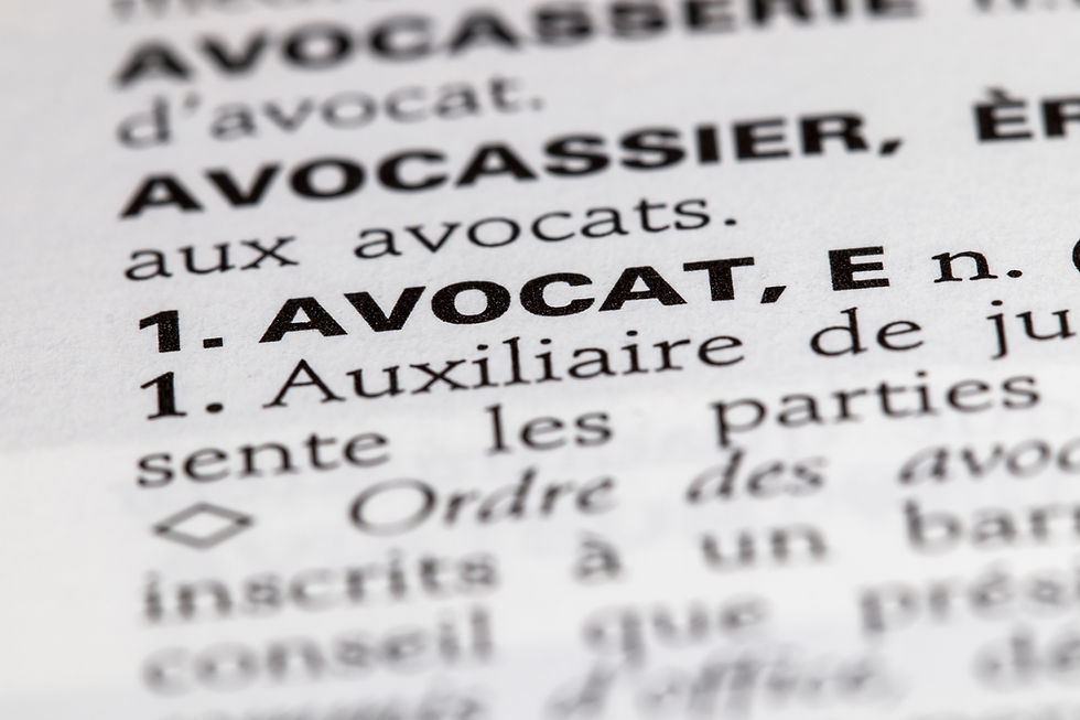 Définition d'avocat