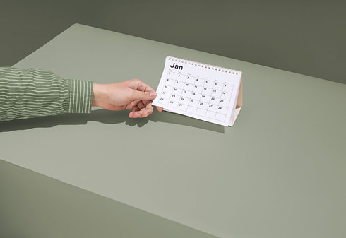 Calendario de mano