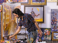 Painting in the Studio