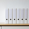 Classeurs blancs