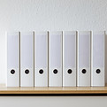 Classeurs blancs