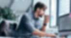homme affaires, travailler, dans, bureau