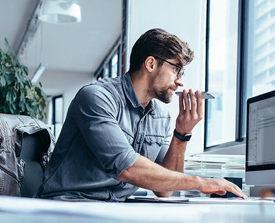 Businessman Working in Office