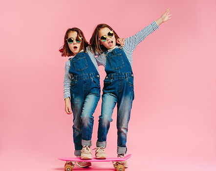 Twins on a Skateboard