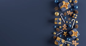 Arrangement de cadeaux de Noël