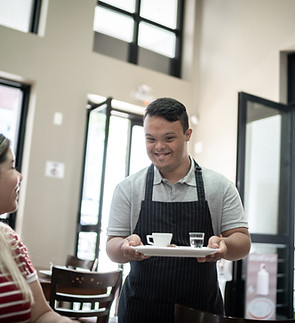 Waiter Serving Coffee