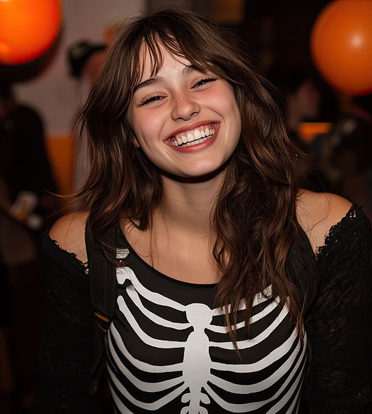 Woman Smiling at Party