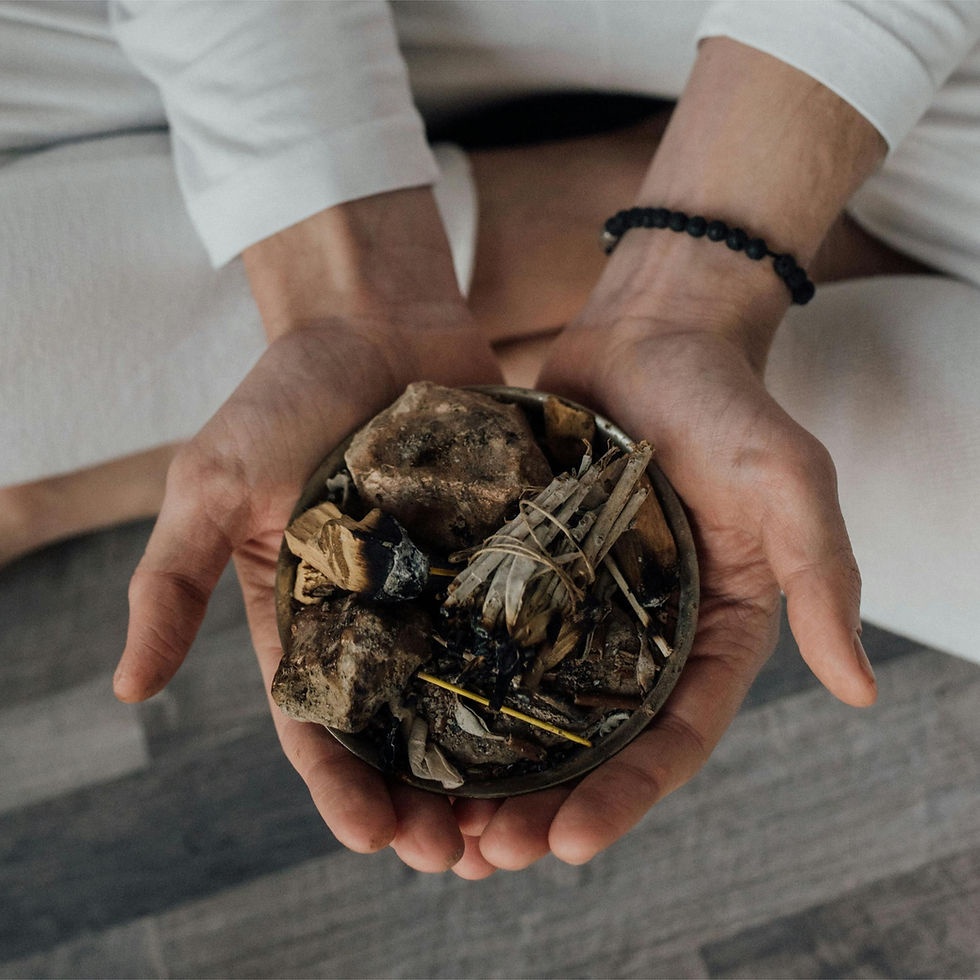 Hands Holding Herbs