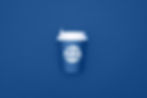 Paper cup blue design