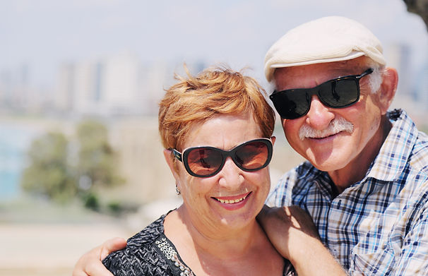 senior couple on holiday