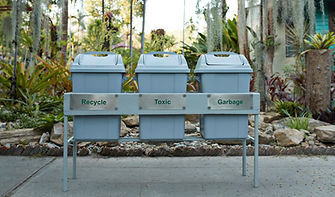 Recycling Bins Trio