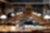 Student in the reading room