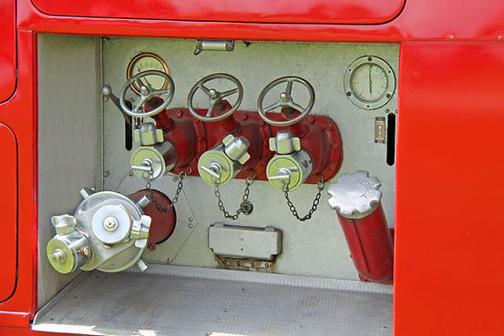 The Controls and Valves of a Fire Engine Tender