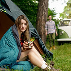 Camping in nature