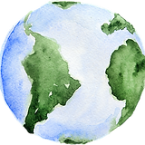 Watercolor Earth Illustration