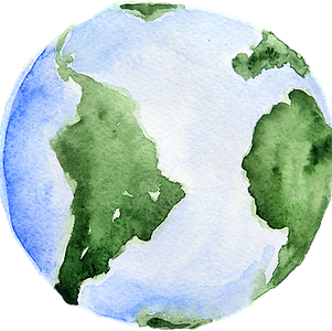 Watercolor Earth Illustration