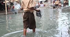 inundación de la calle
