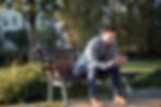 Person on a bench