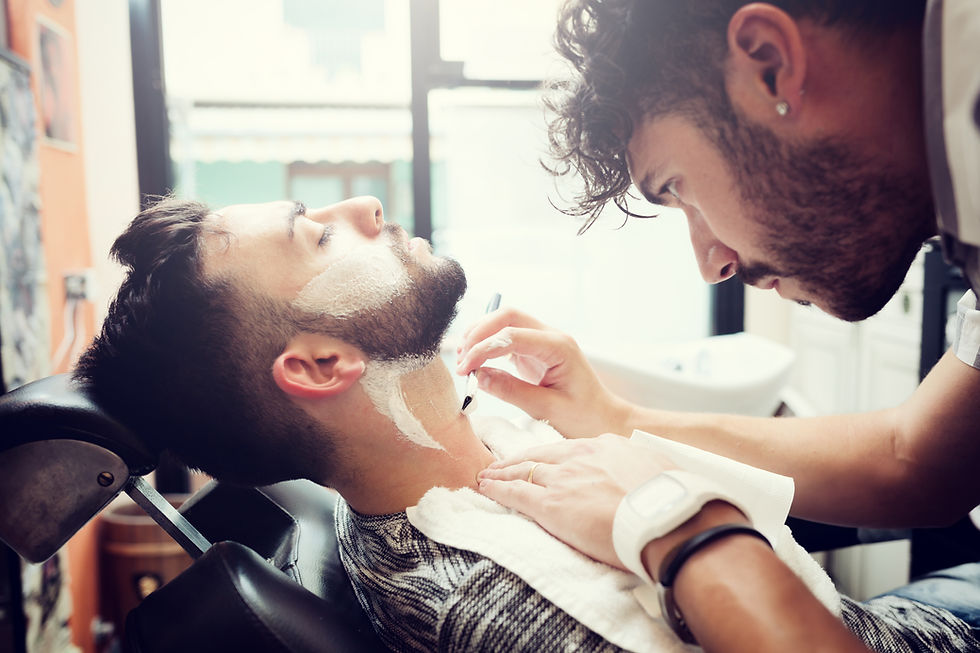 Barber Shaving Beard