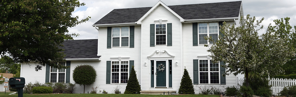 White Two story Home