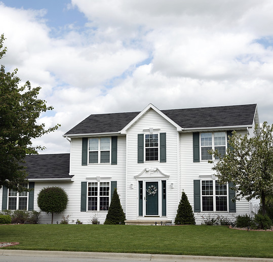 White Suburban House