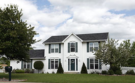 White Two-story Home