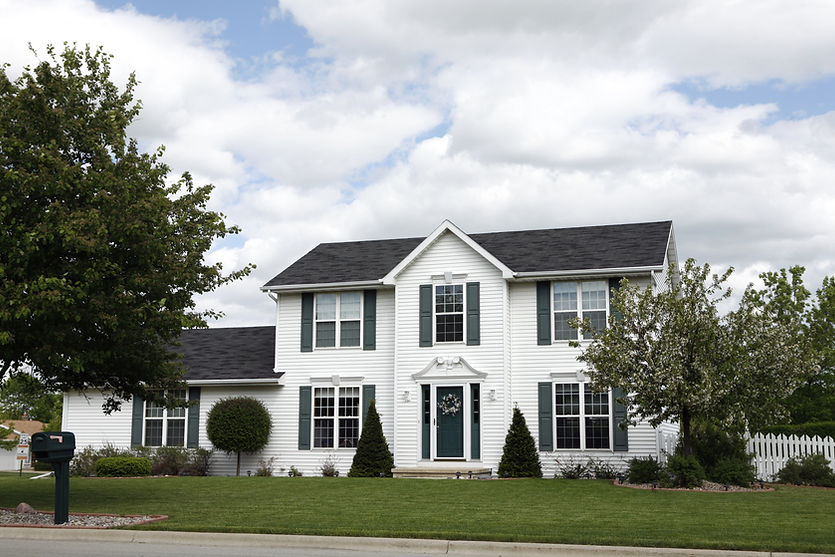 White Two-story Home