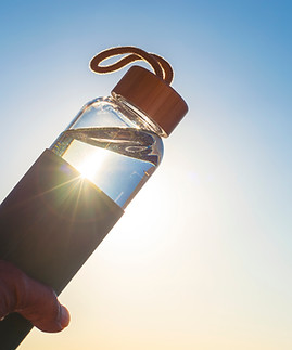 Botella de agua recargable