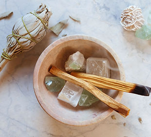 Cristaux, -Sage et Encens