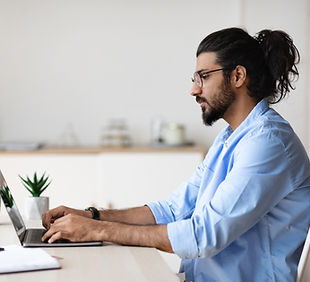 Man Working Remotely