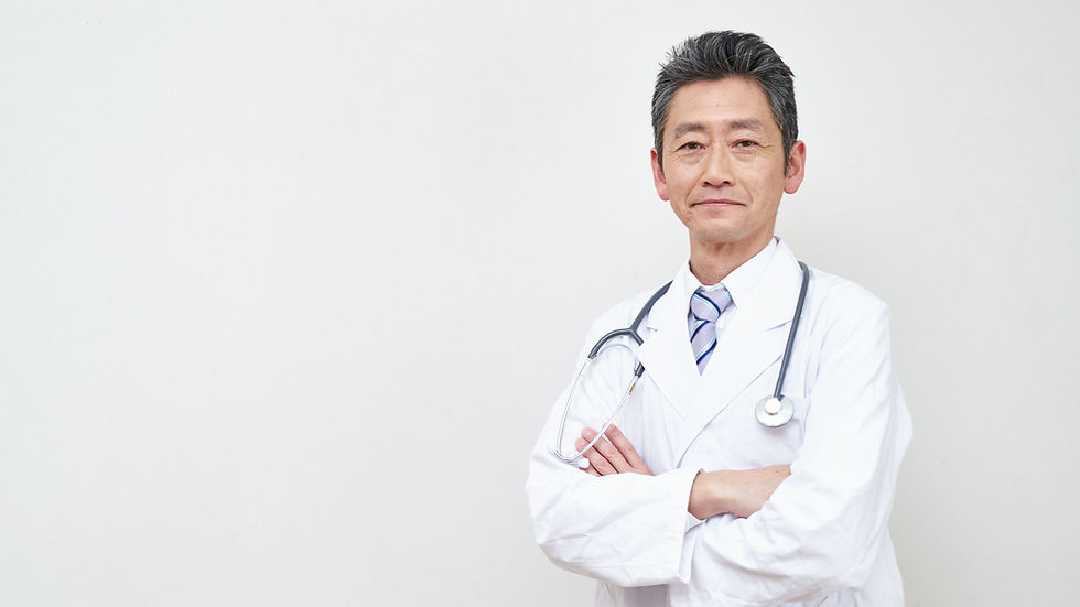 Doctor in White Coat with Stethoscope