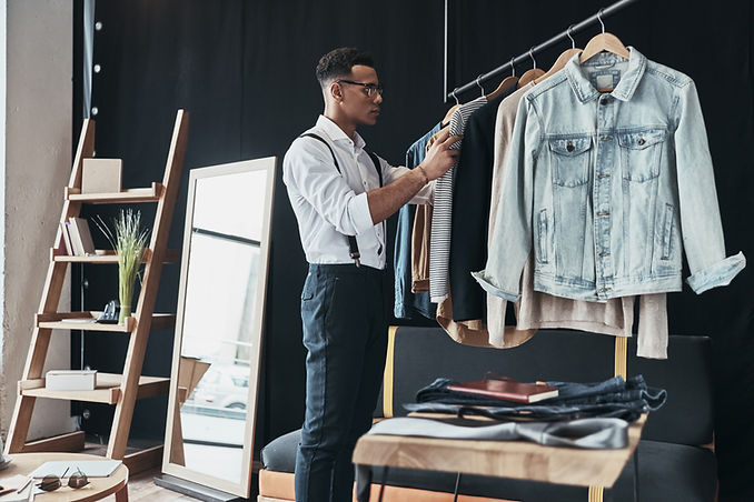 Hanging Clothes on a Rack