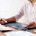 Person Using Tablet