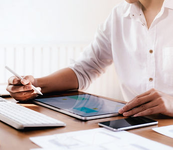 Gestaltung am Tablet