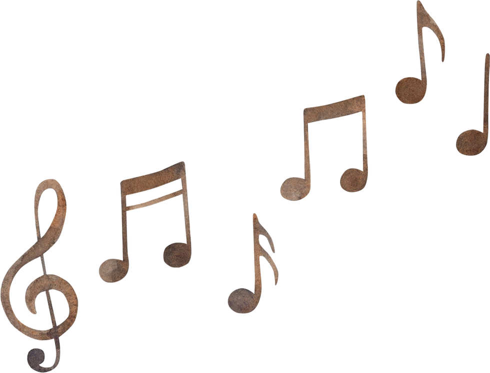 Notas musicales rústicas
