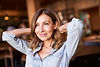 Woman Relaxing Indoors