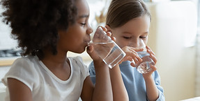 Children Drinking Water