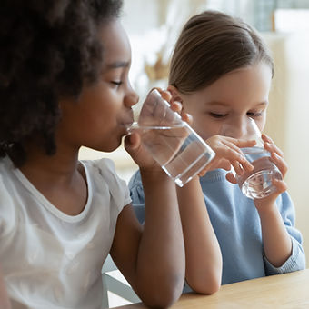 Children Drinking Water