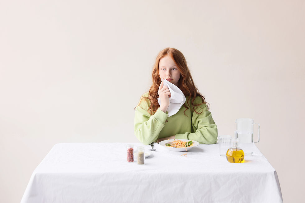 Woman Dining Alone