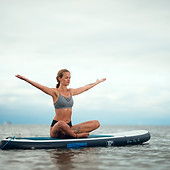 Yoga on Paddleboard