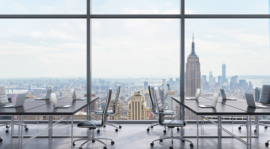 Modern Office with Cityscape