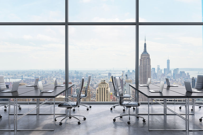 Modern Office with Cityscape