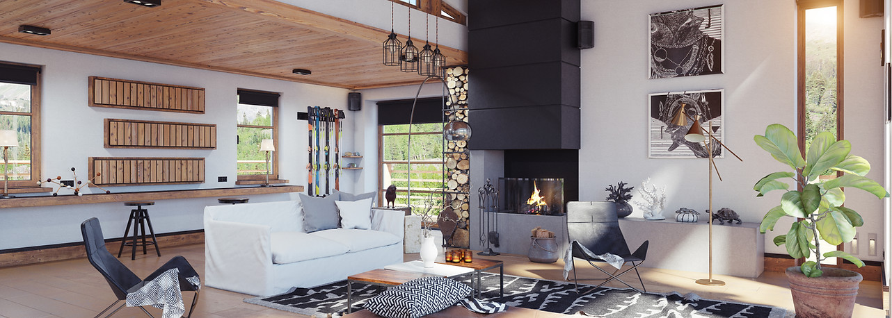 Modernes Chalet Interieur