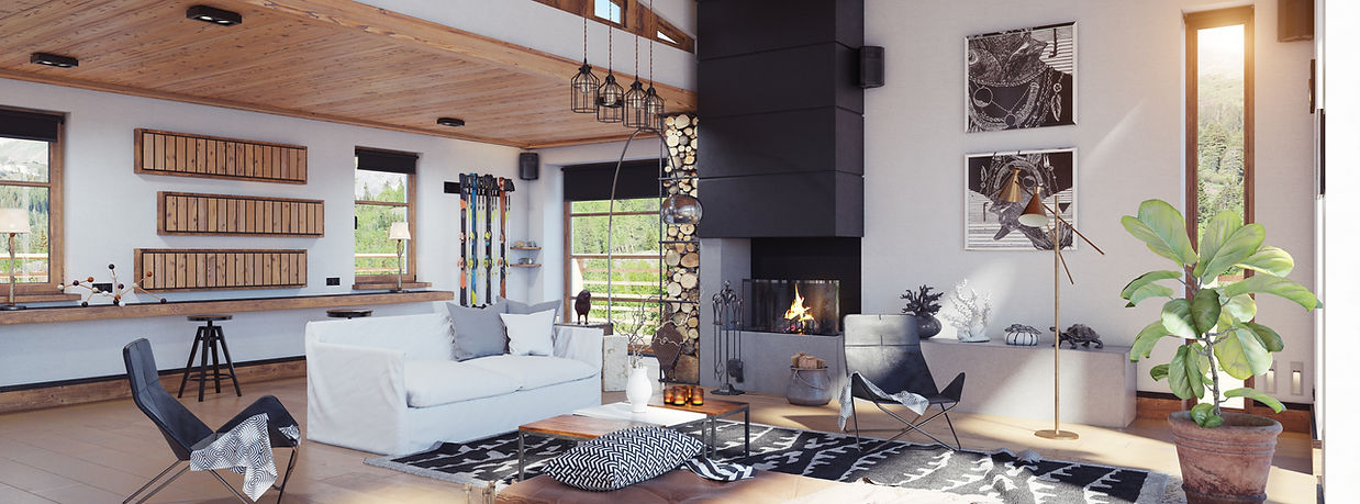 Modern Chalet Interior