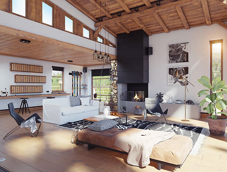 Modern Chalet Interior