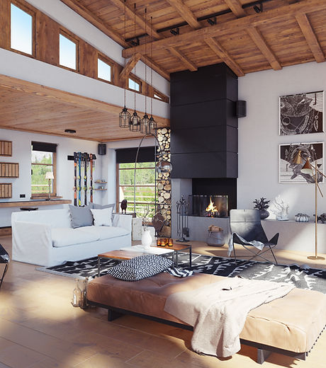 Modern Chalet Interior